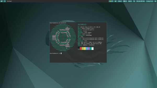 Выпуск дистрибутива Ubuntu Sway Remix 22.04 LTS