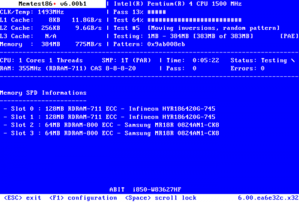 Релиз Memtest86+ 6.00 с поддержкой UEFI