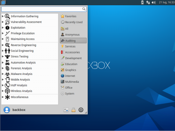Выпуск BackBox Linux 8, дистрибутива для тестирования безопасности 