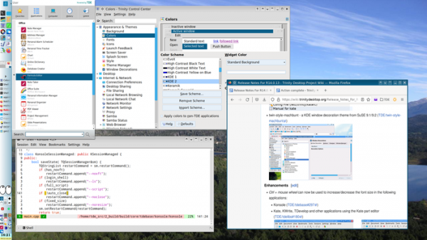 Релиз десктоп-окружения Trinity R14.0.13, продолжающего развитие KDE 3.5 
