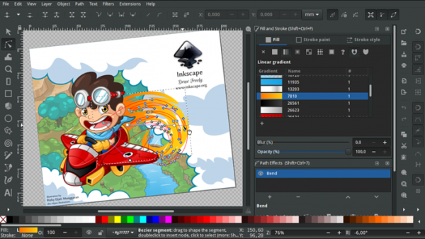 Обновление редактора векторной графики Inkscape 1.3.1 