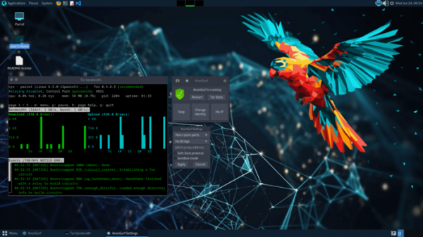 Выпуск дистрибутивов для исследователей безопасности Parrot 6.0 и Gnoppix 24