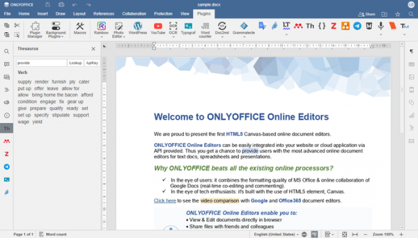 Опубликован офисный пакет ONLYOFFICE 8.0