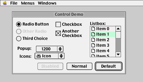 libmui - библиотека для интерфейсов в стиле MacOS Classic