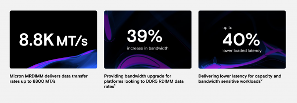 Micron представила сверхбыстрые модули памяти DDR5 MRDIMM для будущих Xeon — до 256 Гбайт и 8800 МТ/с