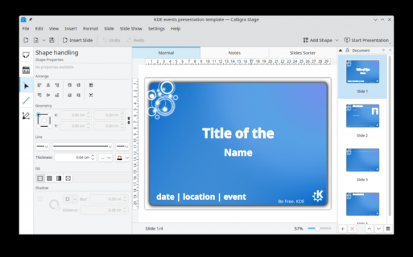 Релиз офисного пакета Calligra 4.0, развиваемого проектом KDE