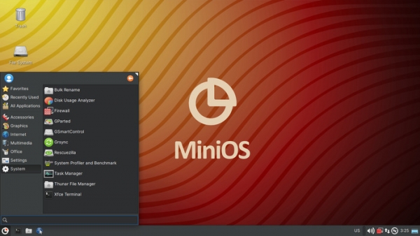 Релиз MiniOS 3.3.4, дистрибутива для съёмных носителей