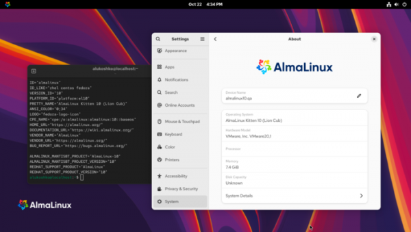 Проект AlmaLinux представил дистрибутив Kitten, основанный на CentOS Stream 10