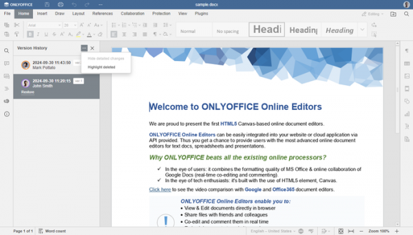 Доступен офисный пакет ONLYOFFICE 8.2