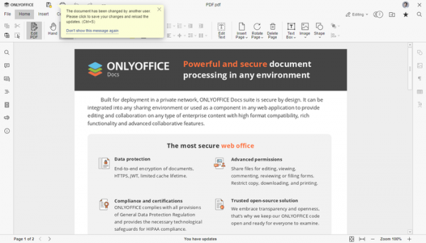 Доступен офисный пакет ONLYOFFICE 8.2