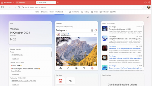 Браузер Vivaldi 7.0 c новым дизайном интерфейса