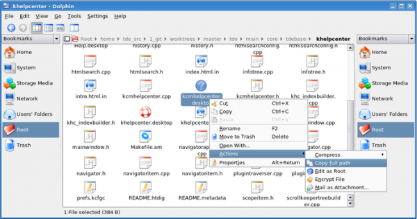 Релиз десктоп-окружения Trinity R14.1.3, продолжающего развитие KDE 3.5