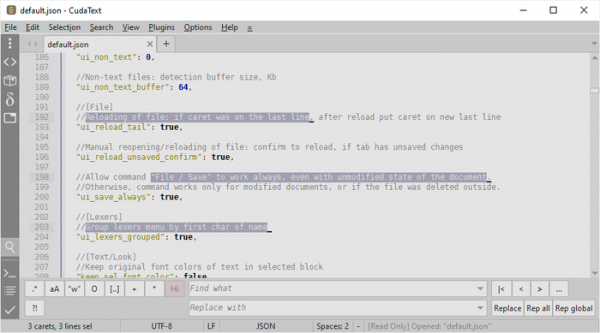 Обновление редактора кода CudaText 1.220.6