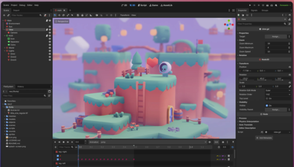  Выпуск открытого игрового движка Godot 4.6 