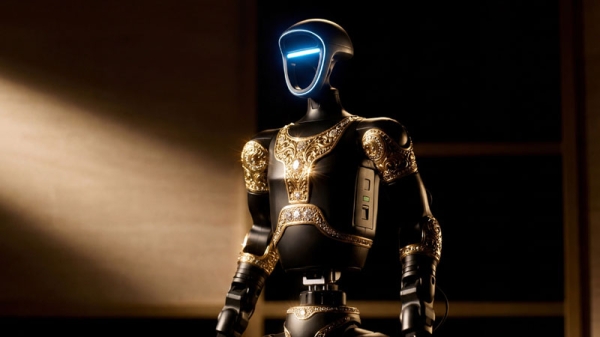 Российский производитель золотых телефонов Caviar представил робота «Аладдин» в восточном стиле