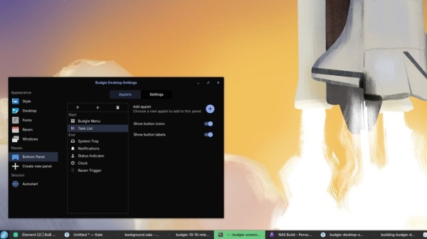  Доступна среда рабочего стола Budgie 10.10, переведённая на Wayland 