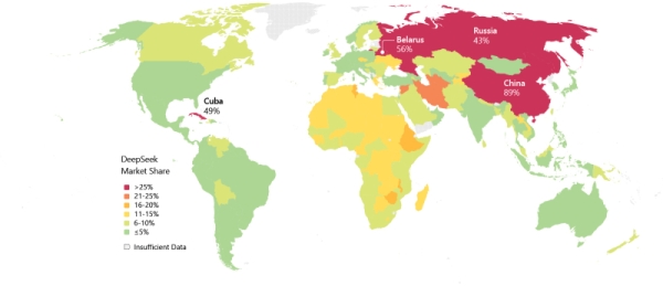 Россия заняла 119-е место в мире по проникновению ИИ — ниже Беларуси и Нигера, но выше Армении и Зимбабве