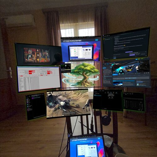  Плагин к KWin для использования KDE в виртуальной реальности 