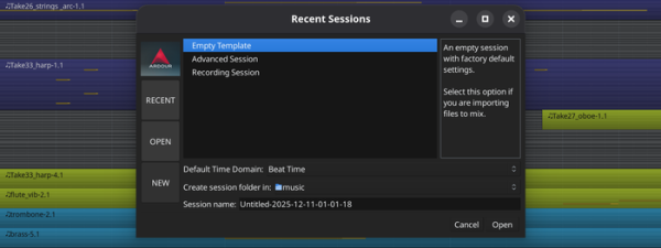  Выпуск свободного звукового редактора Ardour 9.0 