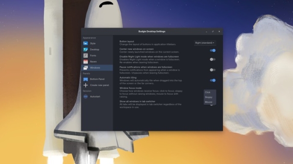  Выпуск  среды рабочего стола Budgie 10.10.1 