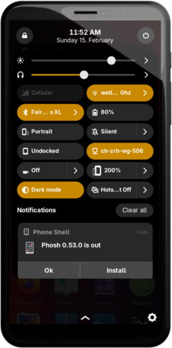  Выпуск Phosh 0.53.0, GNOME-окружения для смартфонов 