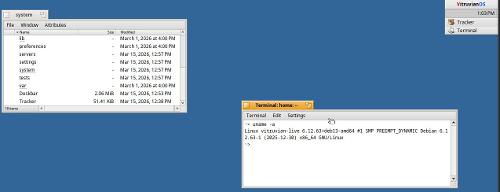 Первый публичный релиз VitruvianOS —  гибрида Haiku на ядре Linux