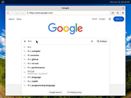 Pizlix — безопасный по памяти дистрибутив GNU/Linux