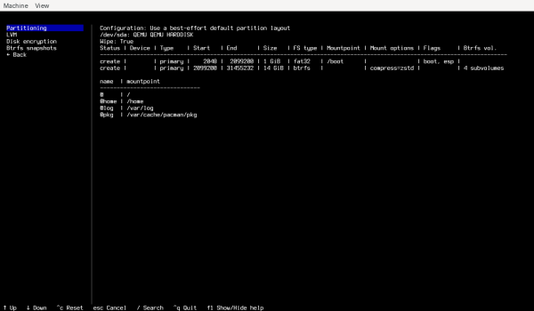  Выпуск инсталлятора Archinstall 4.0, применяемого в дистрибутиве Arch Linux 