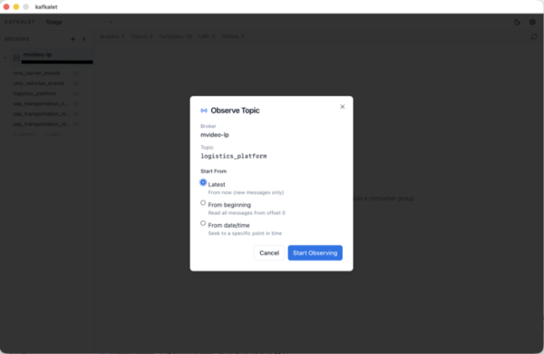  Выпуск kafkalet 0.1, десктопного клиента для Apache Kafka 