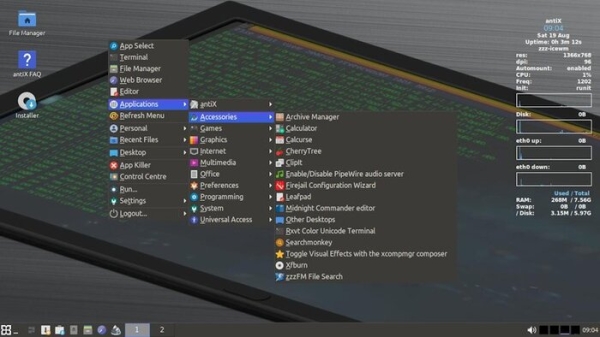 ΠΠΏΡΠ±Π»ΠΈΠΊΠΎΠ²Π°Π½ Π»Π΅Π³ΠΊΠΎΠ²Π΅ΡΠ½ΡΠΉ Π΄ΠΈΡΡΡΠΈΠ±ΡΡΠΈΠ² antiX 26