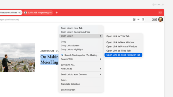  Состоялся релиз браузера Vivaldi 7.9 для десктопов 