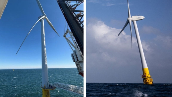 Крупнейшая морская ветряная электростанция США начала подавать энергию в сеть, но совсем чуть-чуть