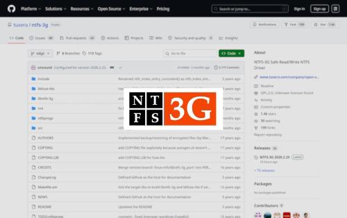 NTFS-3G FUSE 2026.2.25
