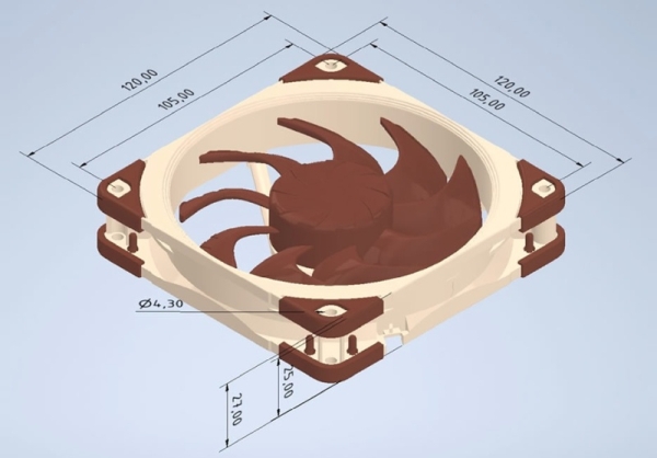 Noctua опубликовала 3D-модели своих вентиляторов — но печатать их самостоятельно не разрешила