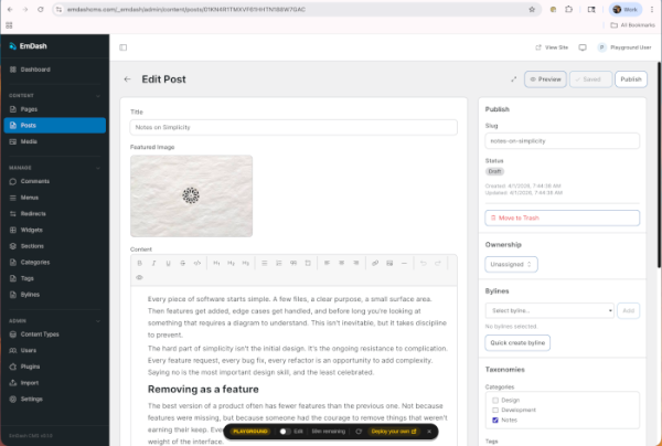  Компания Cloudflare представила EmDash, альтернативу WordPress с изоляцией плагинов 