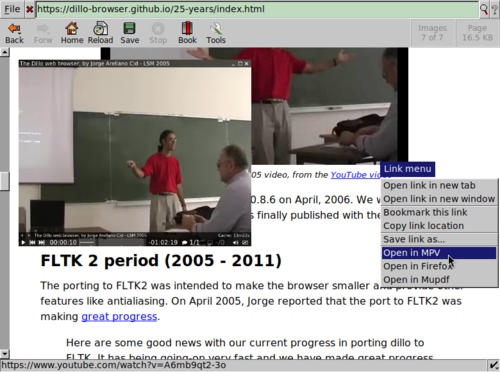 Релиз минималистичного web-браузера Dillo 3.3.0