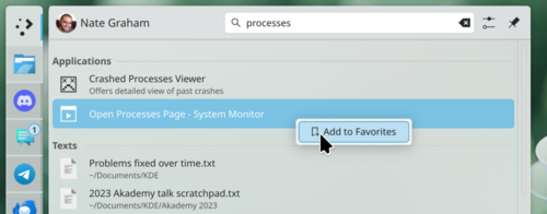  В KDE добавлена поддержка восстановления сеансов при использовании Wayland 