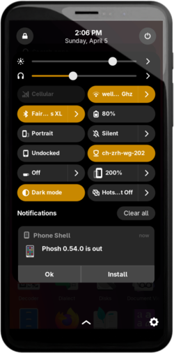 ΠΡΠΏΡΡΠΊ Phosh 0.54.0, GNOME-ΠΎΠΊΡΡΠΆΠ΅Π½ΠΈΡ Π΄Π»Ρ ΡΠΌΠ°ΡΡΡΠΎΠ½ΠΎΠ²