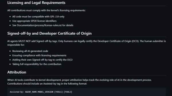 В Linux утвердили официальную политику использования ИИ-кода после месяцев острых споров