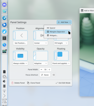  В KDE добавлена поддержка восстановления сеансов при использовании Wayland 