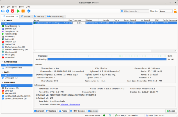  Выпуск qBittorrent 5.2.0 