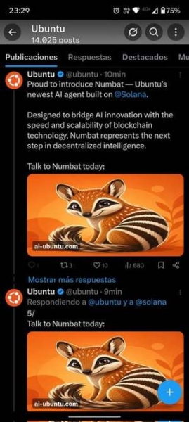  Скомпрометирован официальный Twitter-канал Ubuntu 