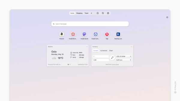 Выпуск браузера Vivaldi 8.0