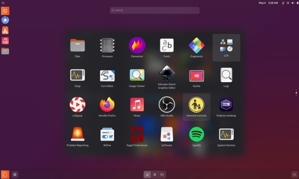  Воссоздание пользовательской оболочки Unity с использованием  Wayfire и Libadwaita 