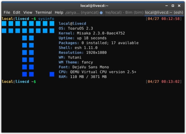 ToaruOS 2.3 и 2.3.1