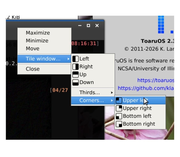 ToaruOS 2.3 и 2.3.1