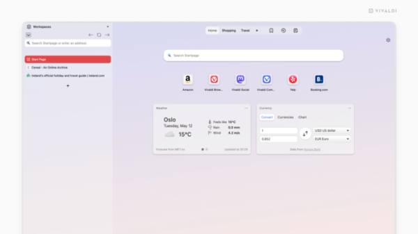 Выпуск браузера Vivaldi 8.0