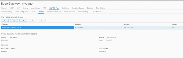 VMware NSX для самых маленьких. Часть 6. Настройка VPN