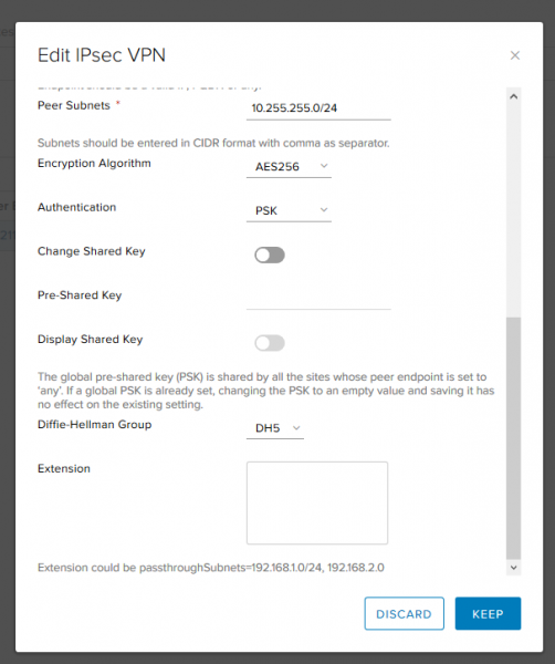 VMware NSX для самых маленьких. Часть 6. Настройка VPN