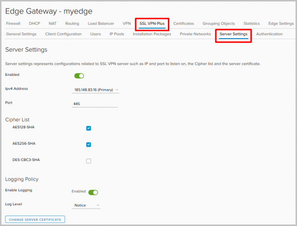 VMware NSX для самых маленьких. Часть 6. Настройка VPN